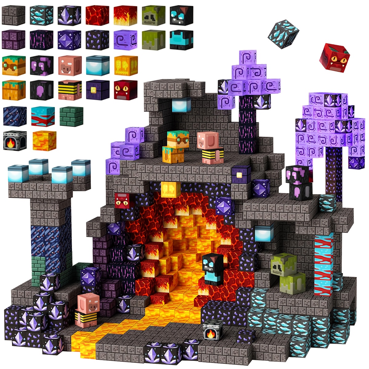 Magnetic Building Blocks Devil's Cave Educational Set